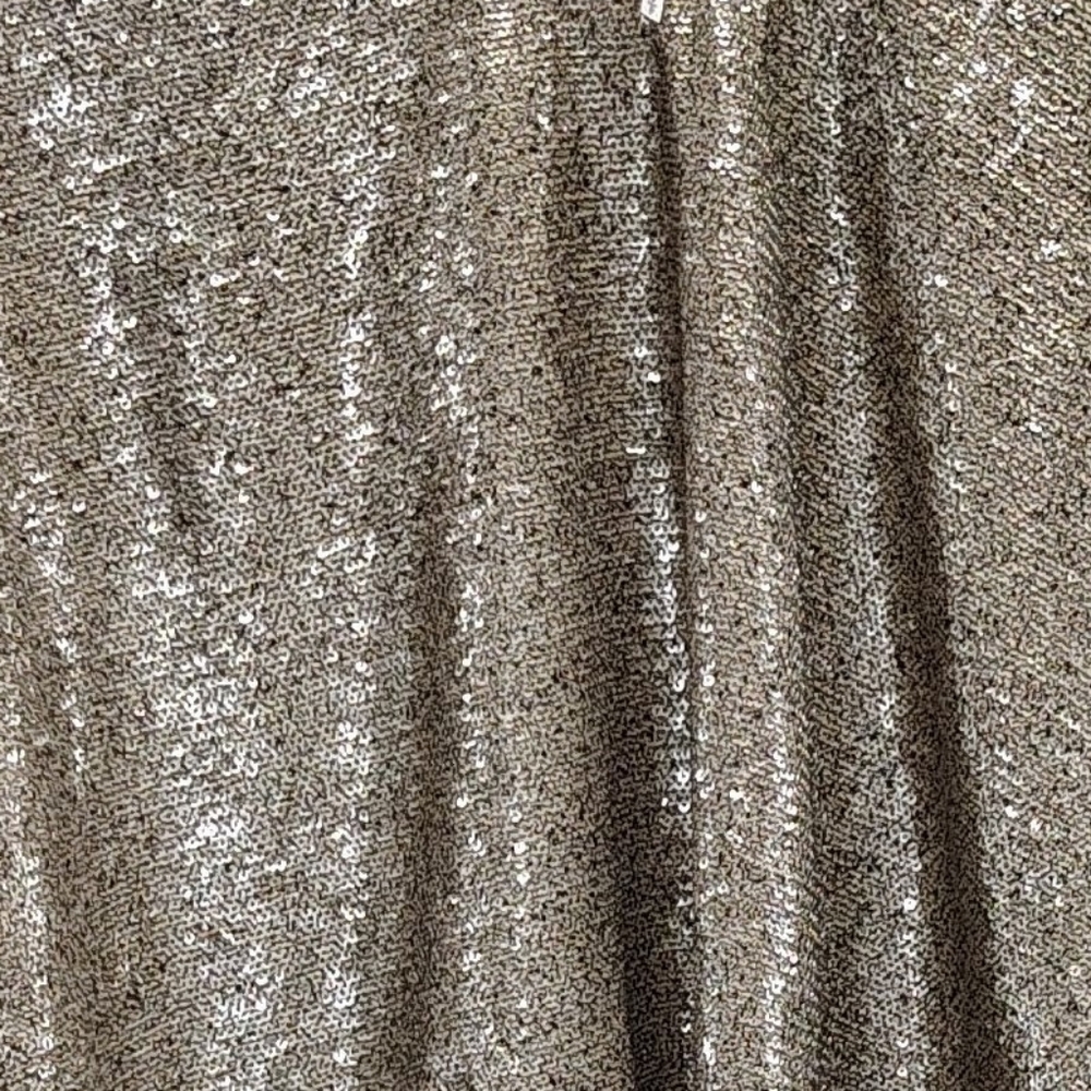 Free People Gold Sequin Oversized Flowy Swing Top 3/4 Sleeves Women's Sz S/M - Picture 4 of 5